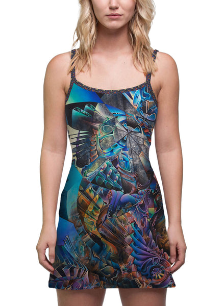 "FROSTED F*CK-SPOKES" WOMEN'S MINI DRESS