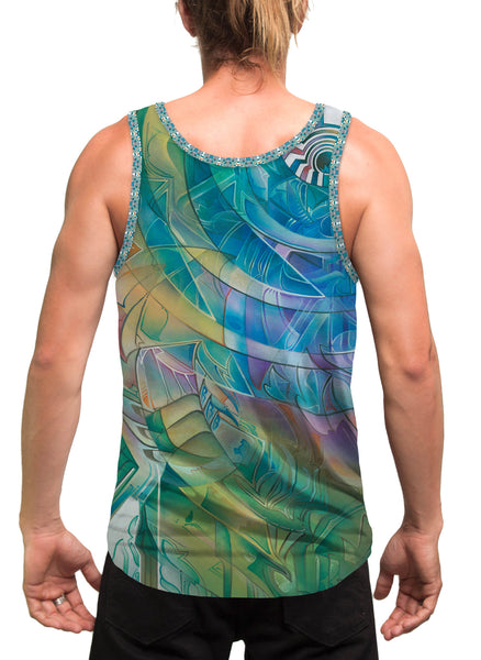 "THE SUN SHINES FOR ALL WITHOUT RESERVATION" MEN'S TANK