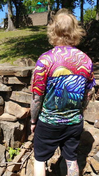 Visionary Landscape "Trippy bear" Hi-Color T-Shirt Backwoods at Mulberry Mountain