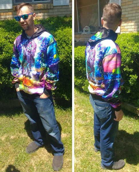 "INNER VOICE" HI-COLOR ZIPPER HOODIE BACKWOODS AT MULBERRY MOUNTAIN