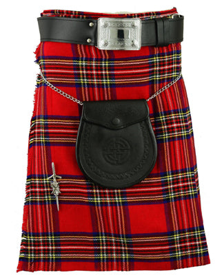 5 Yards Royal Stewart Tartan Kilt For Active Men