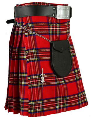 5 Yards Royal Stewart Tartan Kilt For Active Men