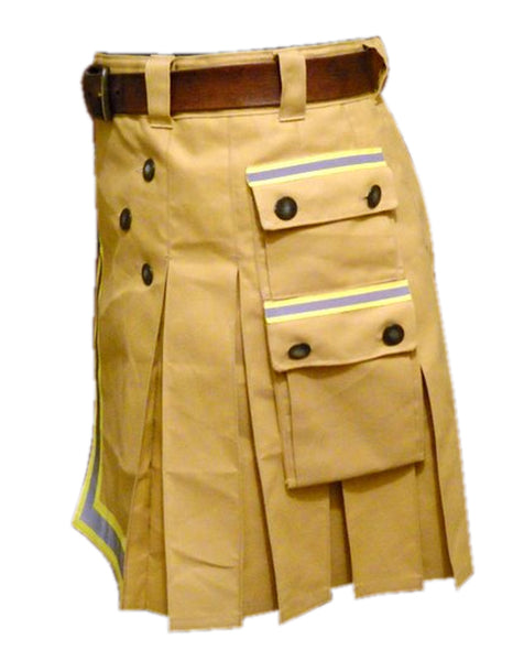 New Khaki Fireman Tactical Duty Utility Kilt