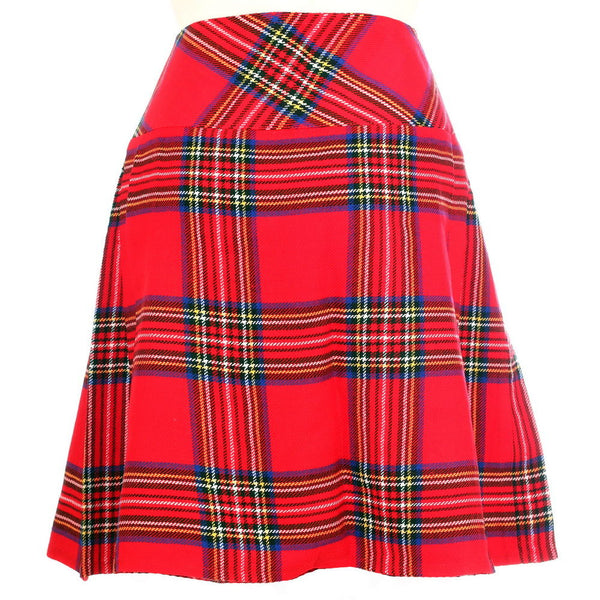 New Ladies Royal Stewart Tartan Scottish Mini Billie Kilt Mod Skirt