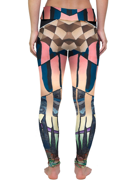 "FROSTED F*CK-SPOKES" WOMEN'S ACTIVE LEGGINGS