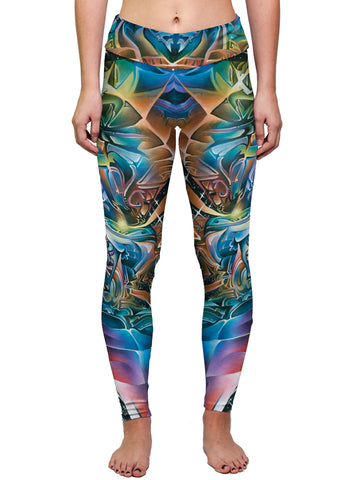 "STAR PETALS" WOMEN'S ACTIVE LEGGINGS