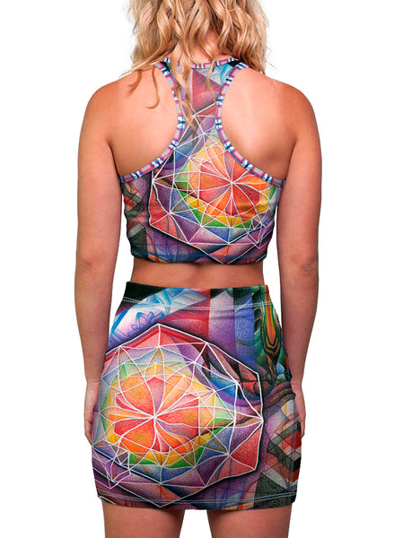 "UNIVERSAL MIND" WOMEN'S MINI SKIRT