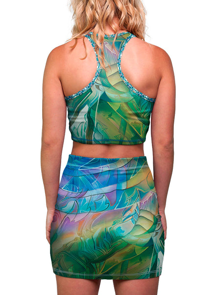 "THE SUN SHINES FOR ALL WITHOUT RESERVATION" WOMEN'S MINI SKIRT