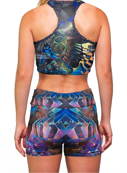 "FROSTED F*CK-SPOKES" WOMEN'S ACTIVE SHORTS