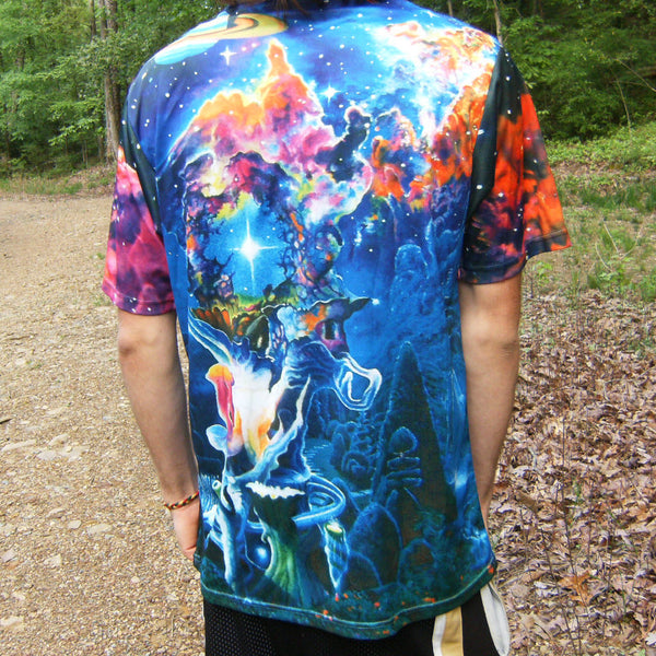 The Garden In The Valley Of The Stars - Short Sleeve T-Shirt - Lit Like LUMA - Future Fashion and Modern Innovations - 2