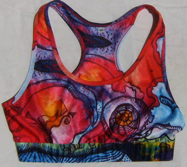 Kaleidoscope Eyes Yoga Top - Lit Like LUMA - Future Fashion and Modern Innovations - 4
