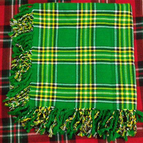 Irish National Tartan Scottish Highlanders Fly Plaid