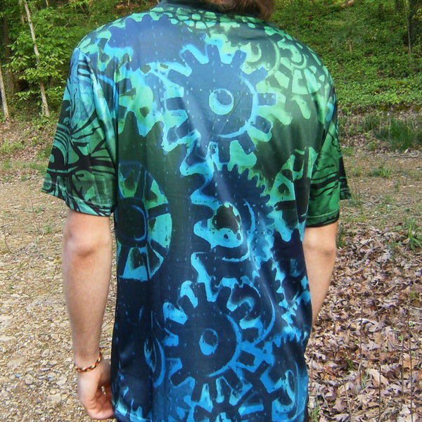 Trippy Gears - Short Sleeve T-Shirt - Lit Like LUMA - Future Fashion and Modern Innovations - 2