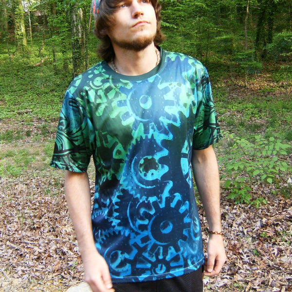 Trippy Gears - Short Sleeve T-Shirt - Lit Like LUMA - Future Fashion and Modern Innovations - 1