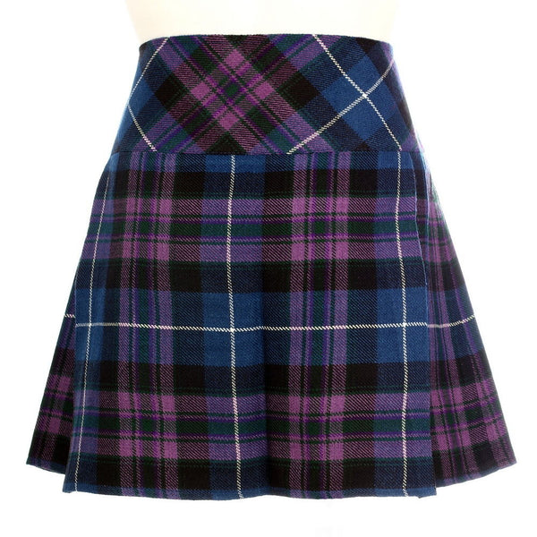 Ladies Pride of Scotland Tartan Scottish Micro Mini Billie Pleated Kilt