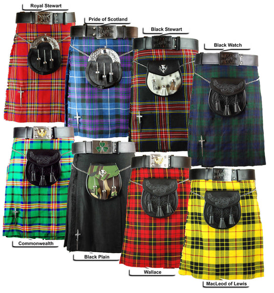 5 Yards Black Watch Tartan Kilt Highlanders Kilts