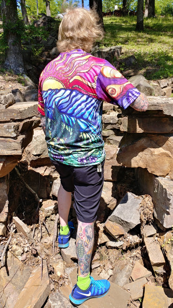 Visionary Landscape "Trippy bear" Hi-Color T-Shirt Backwoods at Mulberry Mountain
