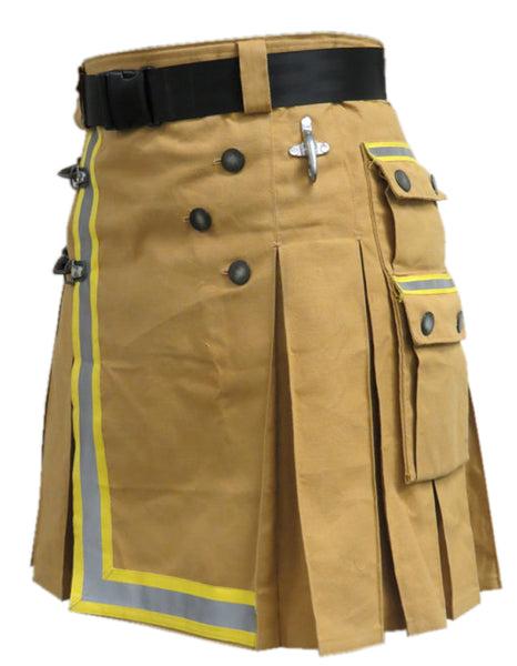 New Khaki Fireman Tactical Duty Utility Kilt