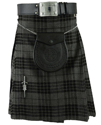 5 Yards Scottish Highland Grey Watch Tartan Kilt