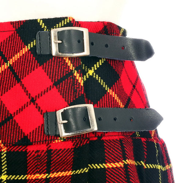 New Ladies Wallace Tartan Scottish Mini Billie Kilt Mod Skirt