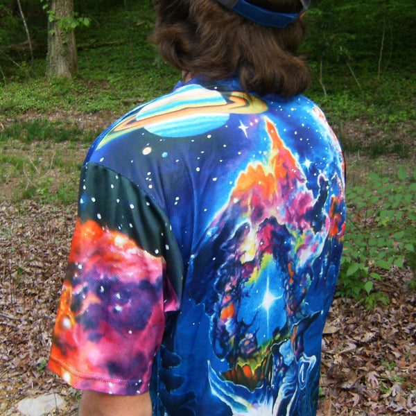 The Garden In The Valley Of The Stars - Short Sleeve T-Shirt - Lit Like LUMA - Future Fashion and Modern Innovations - 3