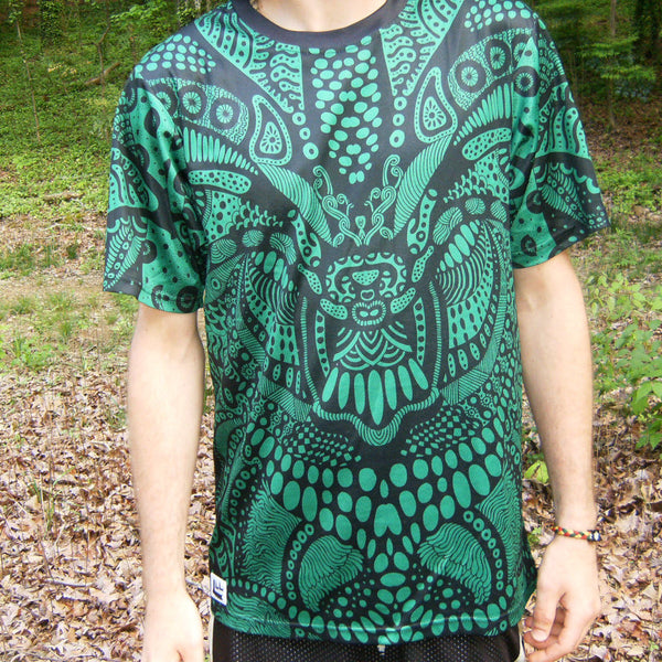 Shamanic Owl - Short Sleeve T-Shirt - Lit Like LUMA - Future Fashion and Modern Innovations - 1